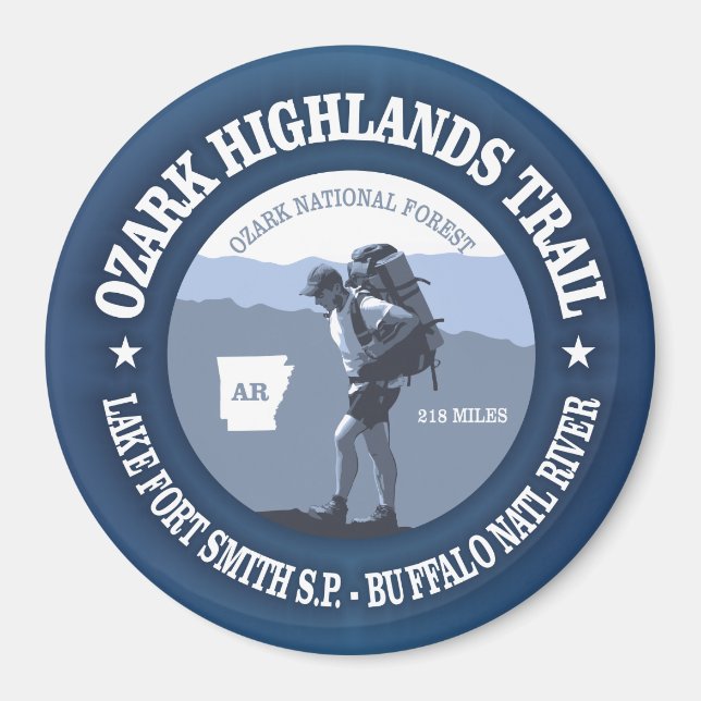 Ozark Highlands Trail Magnet (Vorne)