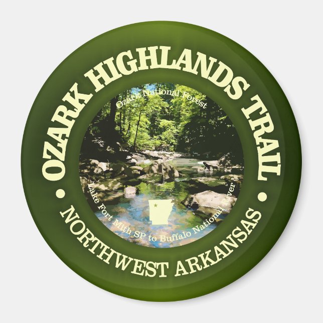 Ozark Highlands Trail (rd) Magnet (Vorne)