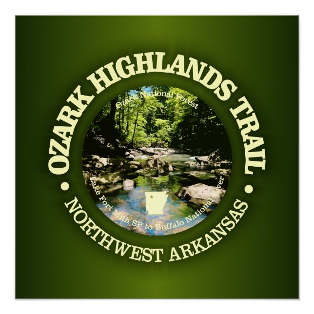 Ozark Highlands Trail (rd) Poster (Vorderseite)