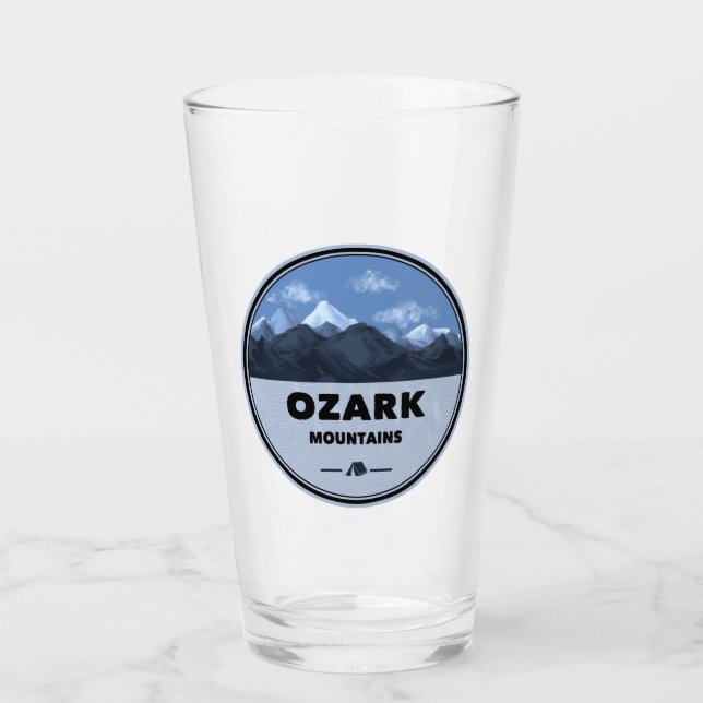 Ozark Mountains Camping Glas (Vorderseite)