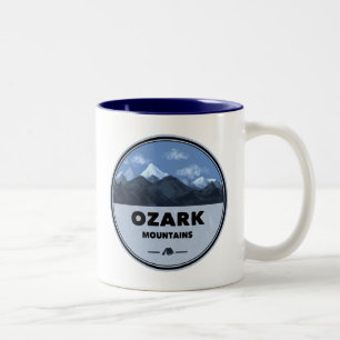 Ozark Mountains Camping Zweifarbige Tasse