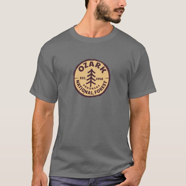 Ozark National Forest Arkansas Laptop Gepäckabfall T-Shirt (Vorderseite)