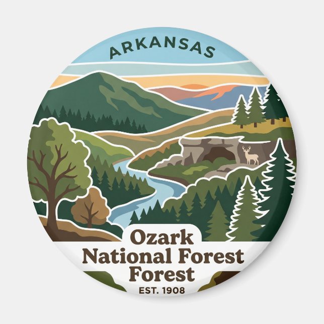 Ozark National Forest Arkansas Magnet (Vorne)