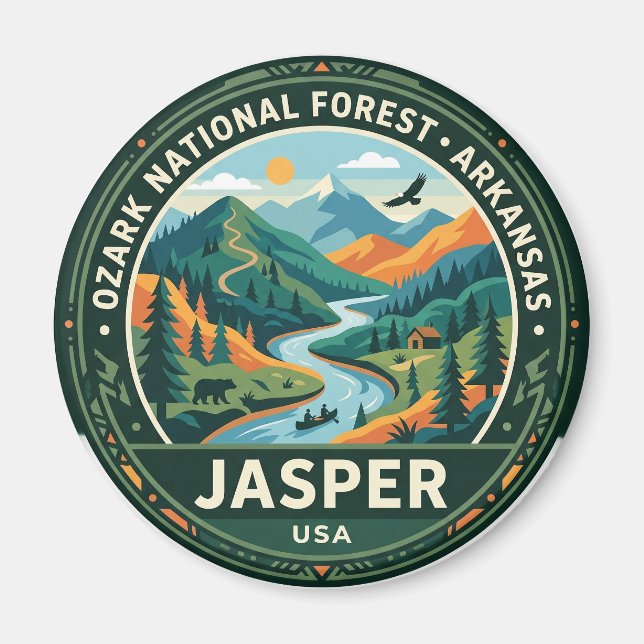 Ozark National Forest USA Magnet (Vorne)