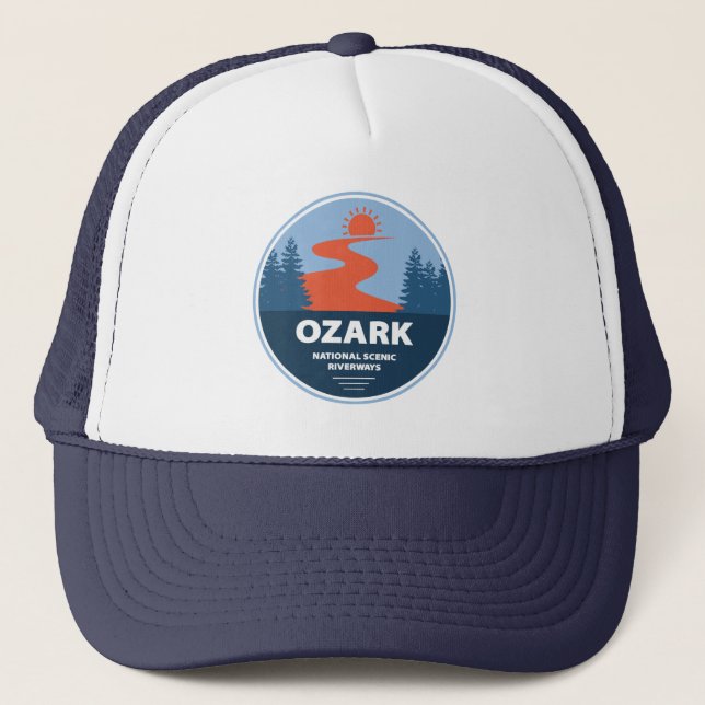 Ozark National Landschaftlich Riverways Truckerkappe (Vorderseite)