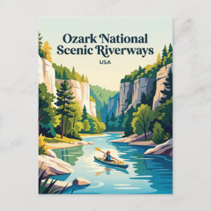 Ozark National Scenic Riverways USA Postkarte