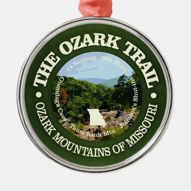 Ozark Trail (rd) Ornament Aus Metall (Vorne)