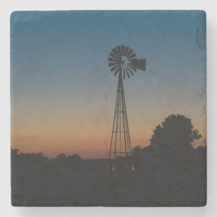 Ozark Windmill Sunset Steinuntersetzer