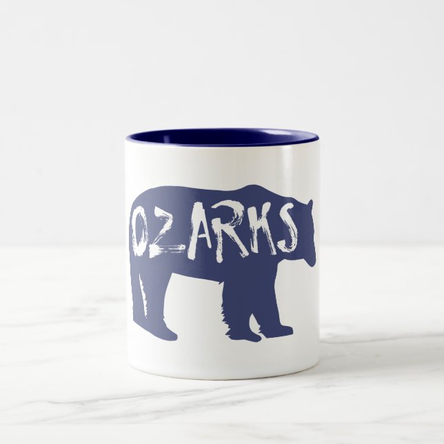 Ozarks Bear Zweifarbige Tasse (Mittel)