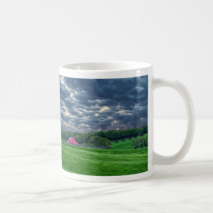 Ozarks Cloudy Farm Sunset Kaffeetasse