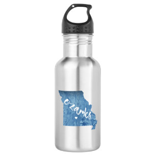 Ozarks, Missouri-Holzkörner Edelstahlflasche