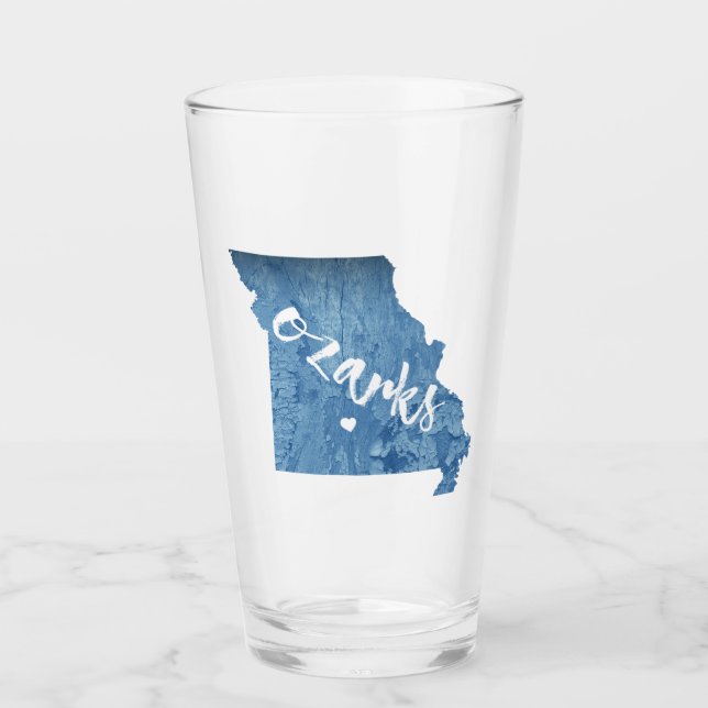 Ozarks, Missouri-Holzkörner Glas (Vorderseite)