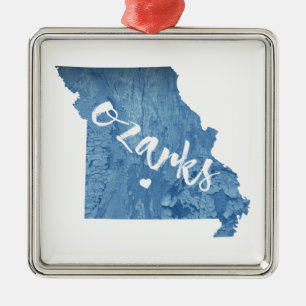 Ozarks, Missouri-Holzkörner Ornament Aus Metall