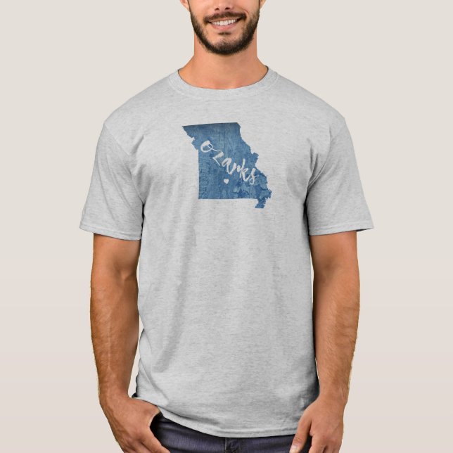 Ozarks, Missouri-Holzkörner T-Shirt (Vorderseite)