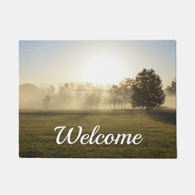 Ozarks Morning Fog Willkommen Doormat Fußmatte (Vorderseite)