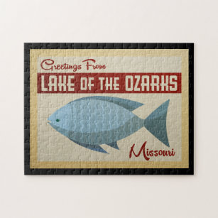 Ozarks-See Fisch Vintage Puzzle
