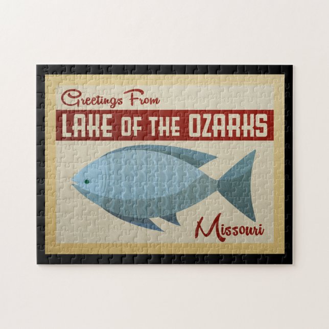 Ozarks-See Fisch Vintage Puzzle (Horizontal)