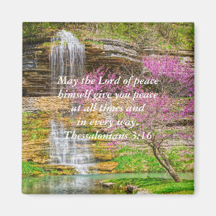 Ozarks Wasserfall Spring Bluff Bible Verse Magnet