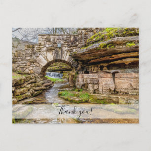 Ozarks Wasserfall Under Bridge Danke Postcard Postkarte