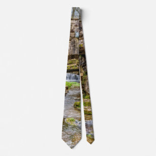 Ozarks Wasserfall Unter Brücke Neck Tie Krawatte