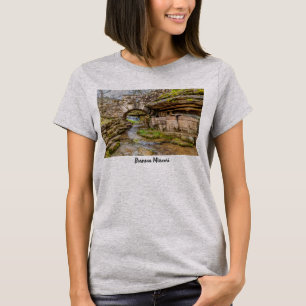 Ozarks Wasserfall unter Brücke T - Shirt der Frau