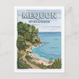 Ozaukee Interurban Trail Lakeshore Mequon Postkarte