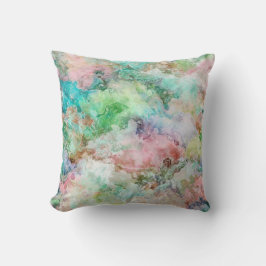Ozean-Abstrakt-Wasserfarbe-Grunge-Muster  Kissen