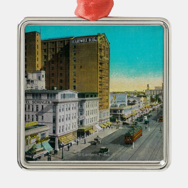 Ozean-Allee, die, Long Beach Ost schaut Ornament Aus Metall (Vorne)