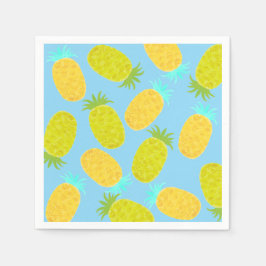 Ozean Ananas Himmel Muster Serviette
