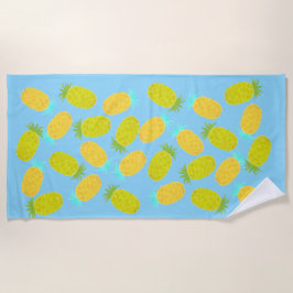 Ozean-Ananas-Muster Strandtuch