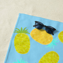 Ozean-Ananas-Muster Strandtuch