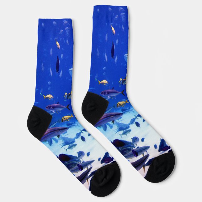 Ozean Aquarium Socken (Rechts)