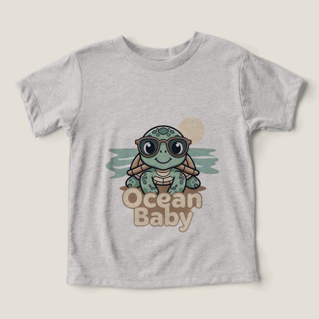 Ozean Baby Sommer Bodysuit (Design Vorderseite)