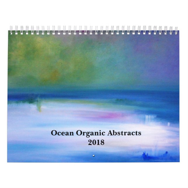 Ozean-Bio abstrakter Kalender 2018 (Titelbild)