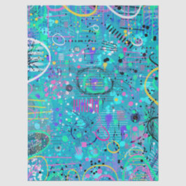 Ozean-Blasen: Maximalistische Kunst Seidenpapier