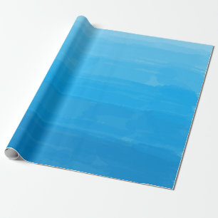 Ozean-Blau Ombre Packpapier