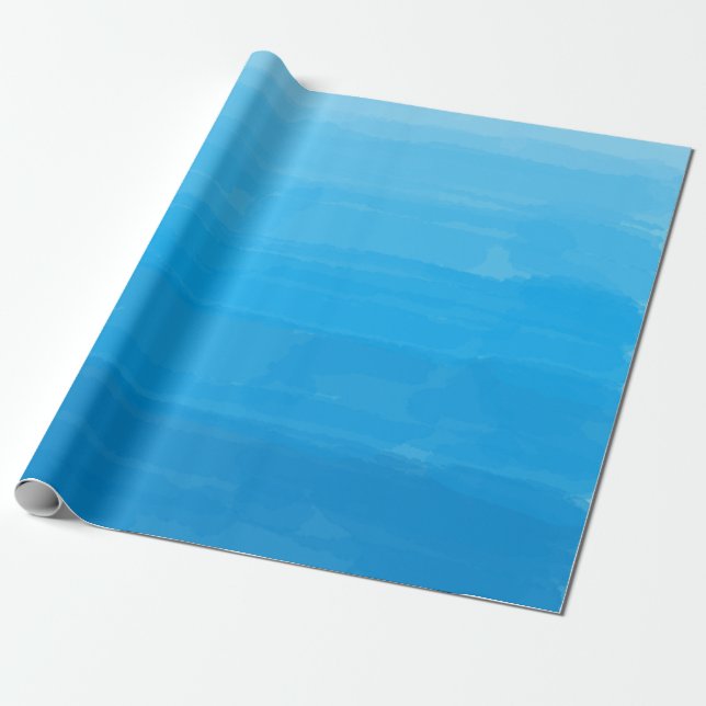 Ozean-Blau Ombre Packpapier (Ungerollt)