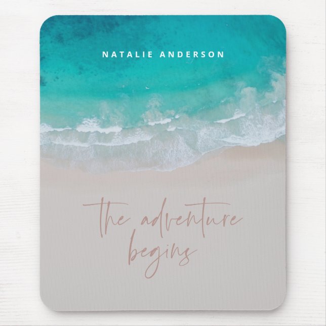 Ozean das Abenteuer beginnt moderne farbenfroh Mousepad (Vorne)
