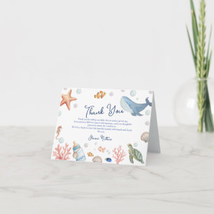 Ozean der Liebe für Baby Shower Dankeskarten Dankeskarte