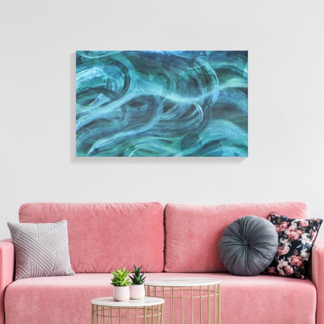 "Ozean der Liebe" überzogene Canvas Leinwanddruck (Insitu (Wohnzimmer))