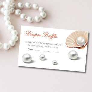 Ozean eine kleine Perle unter dem Meer Babydusche  Begleitkarte