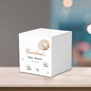 Ozean eine kleine Perle unter der Babydusche des M Geschenkschachtel