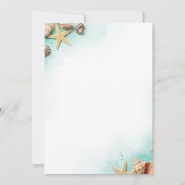 Ozean Einladung (Vorderseite)