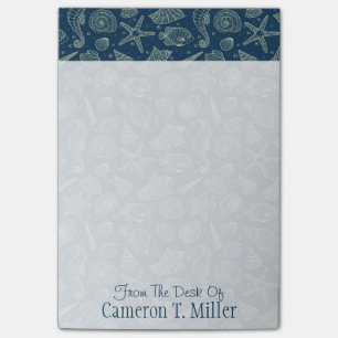 Ozean-Einwohner-Muster   addieren Ihren Namen Post-it Klebezettel