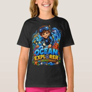 Ozean-Explorer-Kinder-Meeresleben-T-Shirt T-Shirt