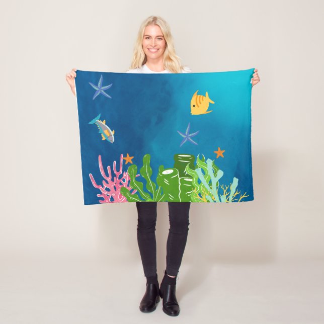 Ozean Fleecedecke (Beispiel)