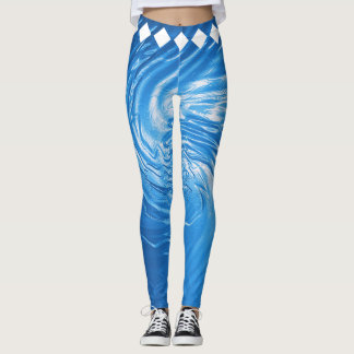 Ozean-Flow-Wellig-Kreis-Leggings Leggings