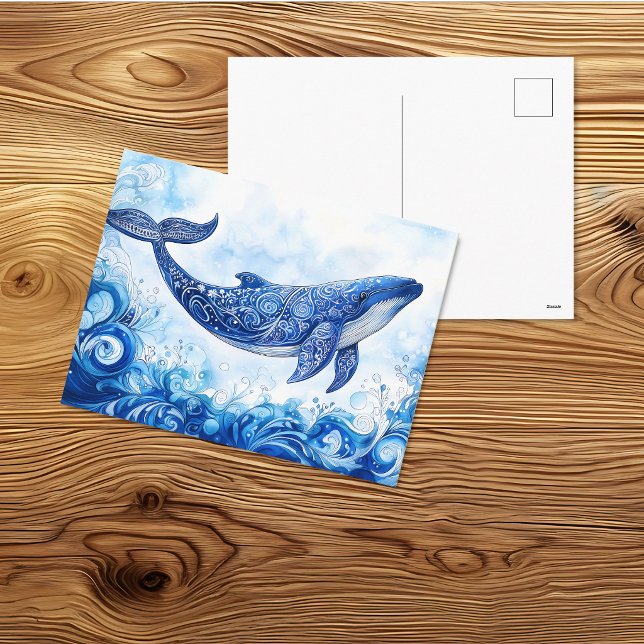 Ozean-Geist-Stammeswal Postkarte (Von Creator hochgeladen)