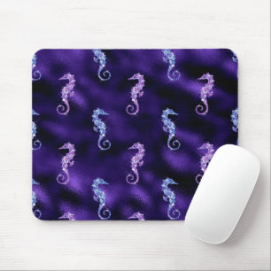 Ozean Glamour Farbige Seepferdchen-Muster Mousepad