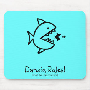 Ozean Glow_Darwin Regeln! Mousepad